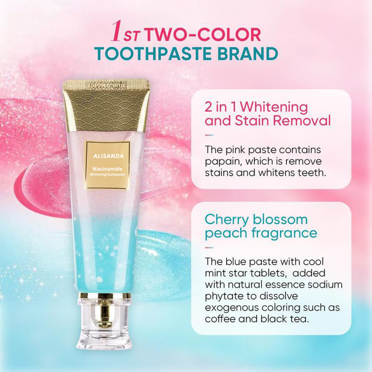 Nicotinamide Whitening Toothpaste 【New Packaging & Powerful Formula Upgrade】